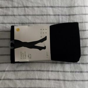 NWT black fleece-lined tights